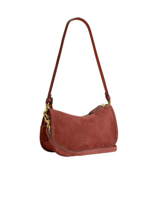 COACH Red Waverly Chain Strap Shoulder Bag