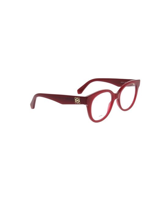 Loewe Pink Round Frame Glasses