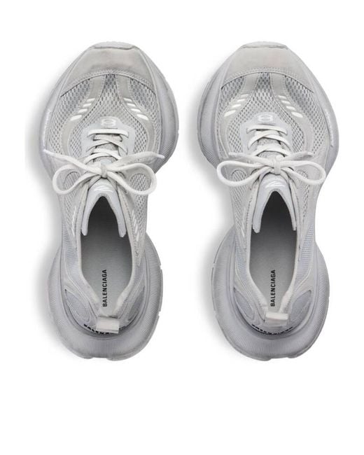 Balenciaga White Circuit Lace-Up Sneakers for men