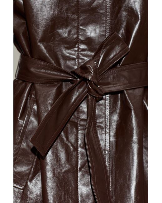 Alaïa Brown Long-Sleeved Coat