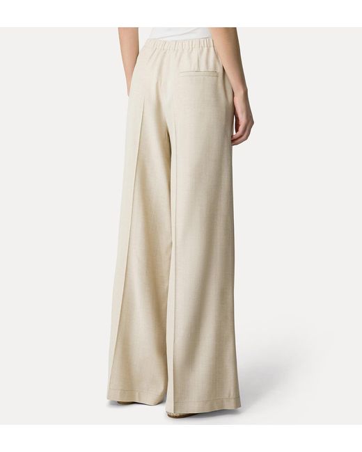 Forte_forte White Soft Pleated Trousers