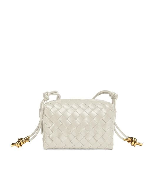 Bottega Veneta White Mini Loop Metal Knots