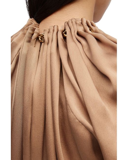 Loewe Natural Long-Sleeved Chained Dress