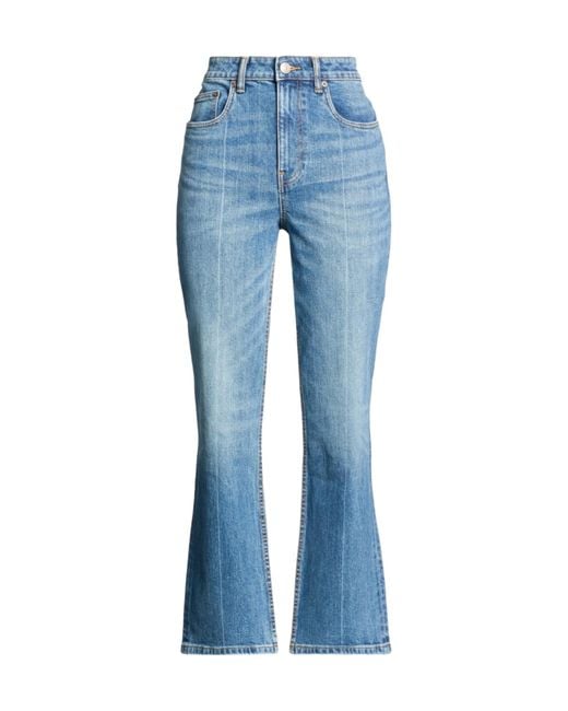 Tory Burch Blue High-Waisted Bootcut Jeans