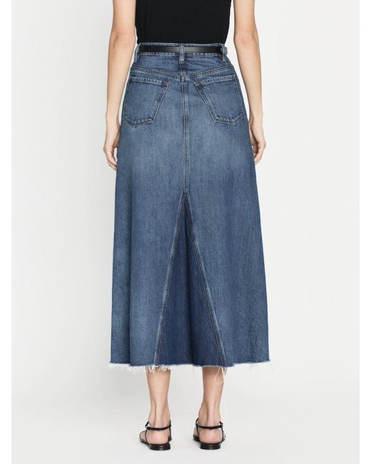 FRAME Blue The Dorothy Maxi Skirt