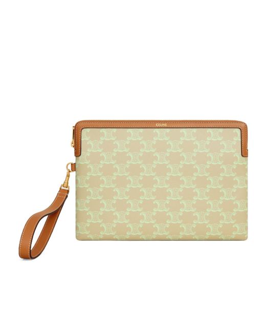 Céline Natural Small Pouch With Strap Cuir Triomphe