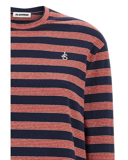 Jil Sander Multicolor Striped T-Shirt