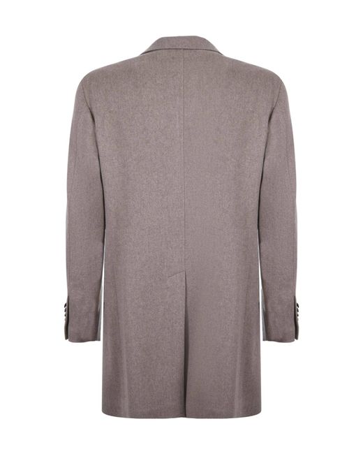 Tagliatore Gray Colorado Single-Breasted Coat for men
