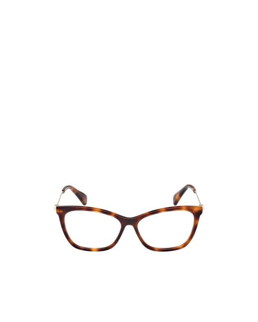 Max Mara White Cat-Eye Frame Glasses