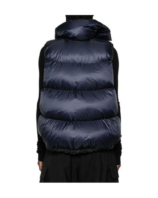 Sacai Black Quilted Zip-Up Gilet