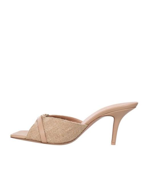 Malone Souliers Natural Open-Toed High-Heeled Sandals