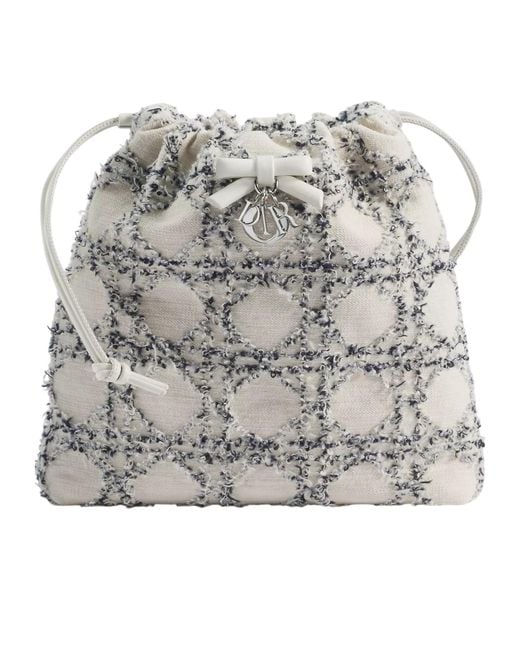 Dior Gray Aable Mini Bucket Bag