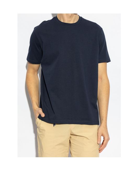 Paul & Shark Blue Short Sleeved Crewneck T-Shirt for men