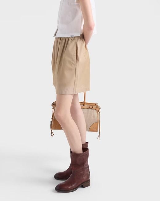 Prada Natural Washed Re-Nylon Shorts