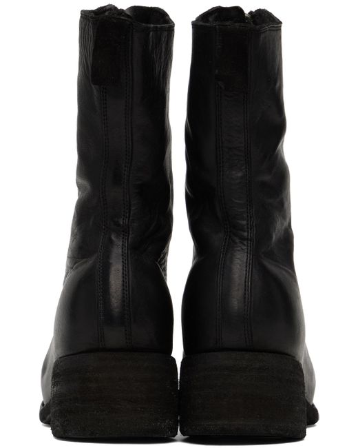 Guidi Black Zip Detail Boots