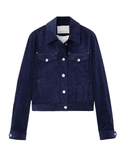 Rabanne Blue Corduroy Jacket