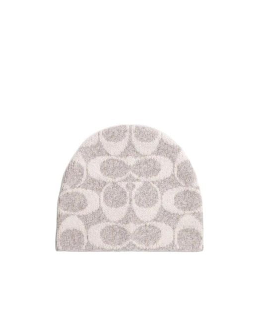 COACH Multicolor Maxi Signature Logo-Pattern Beanies for men