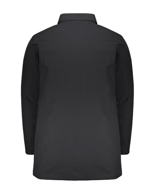 Herno Black Chest-Pocket Padded Jacket for men
