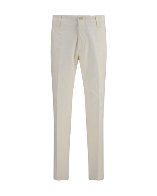 Lardini Gray Straight-Leg Trousers for men