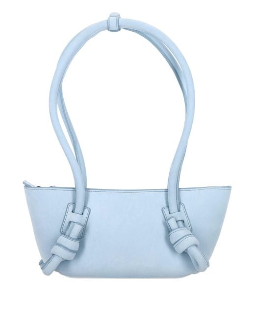 Hereu Blue Fleca Knotted-Handle Mini Shoulder Bag