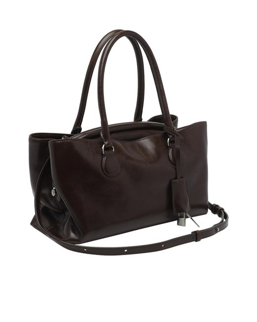 OSOI Black Shell Brot Structured Tote Bag