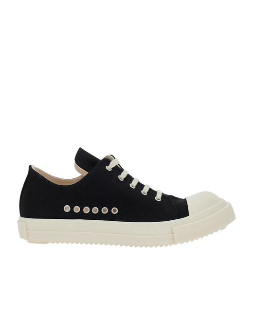 Rick Owens Black Extreme Low Sneakers for men