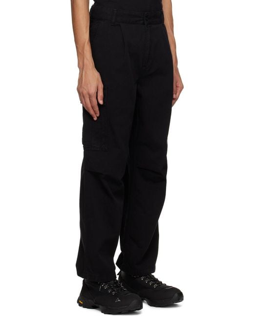 Carhartt Brown Logo Patch Cargo Trousers for men