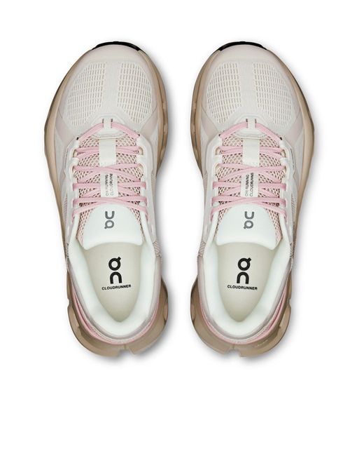 On Shoes White Cloudrunner 2 Sneakers