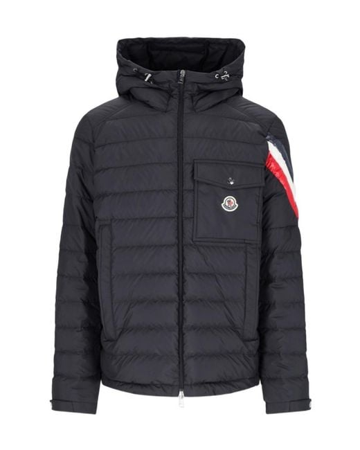 Moncler Black Berard Zip-Up Short Padded Jacket for men