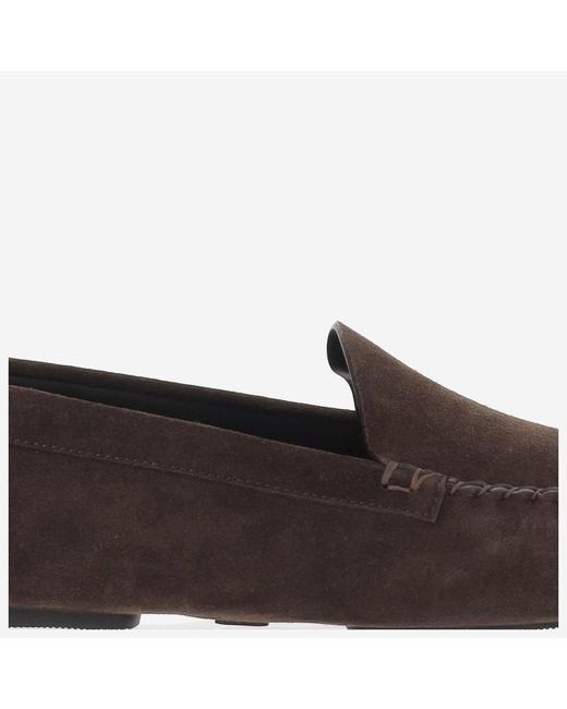 The Row Brown Suede Loafers for men