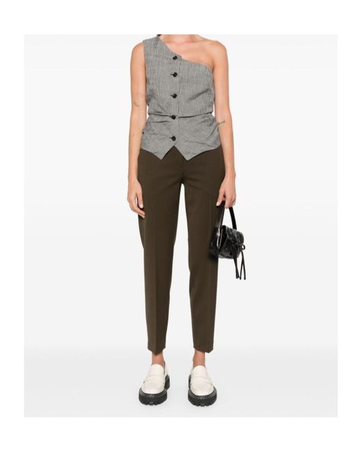 N°21 Gray Straight Trousers