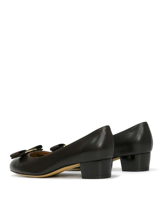 Ferragamo Black Bow High Heels
