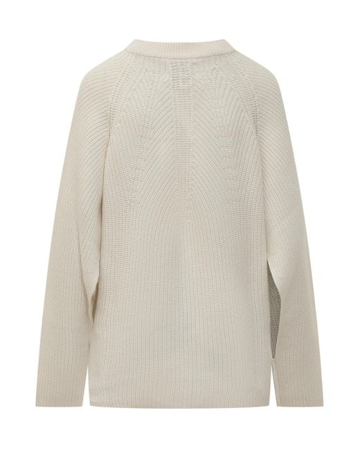 Loulou de Saison White Kawa Knit Pullover