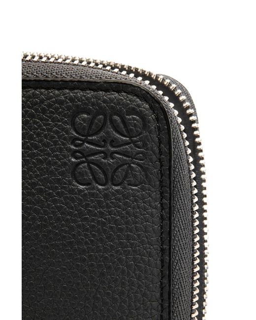 Loewe Black Anagram Zip-Around Wallet for men