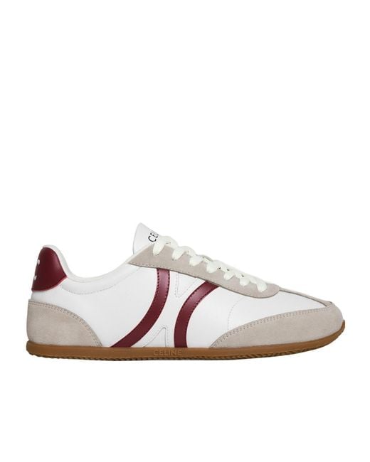 Céline White Jogger Low Lace-Up Sneaker