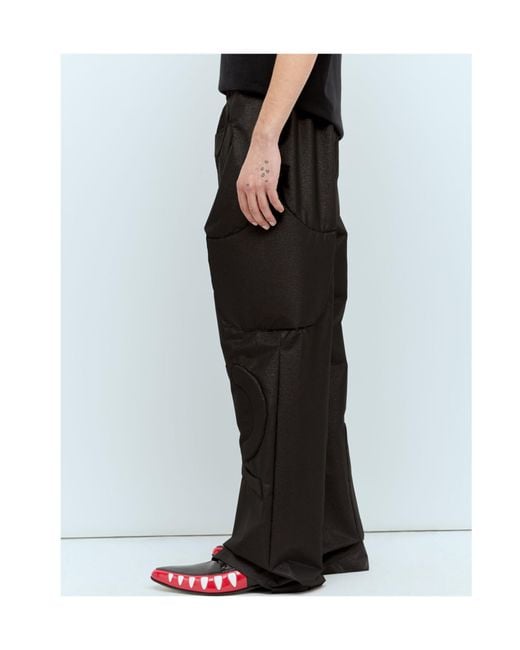 Walter Van Beirendonck Black Elastic Waistband Casual Pants for men