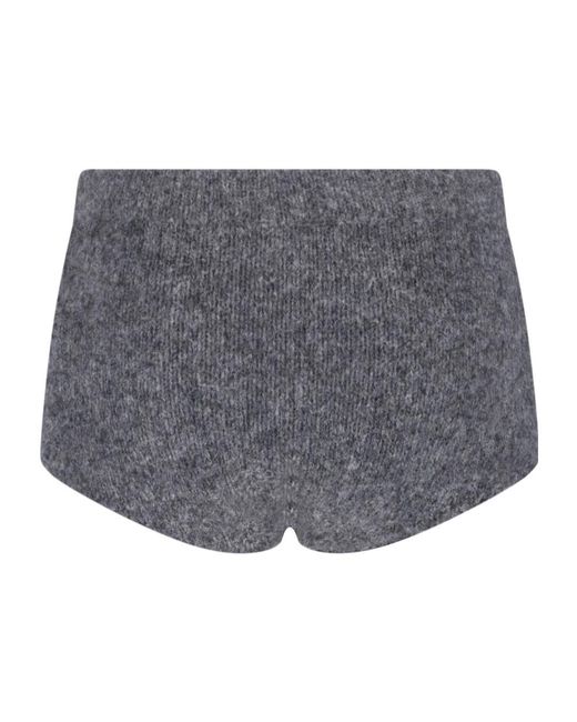 Entire studios Gray Knit Shorts