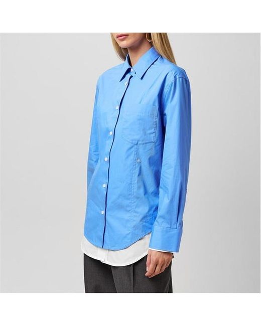 Victoria Beckham Blue Layer Shirt