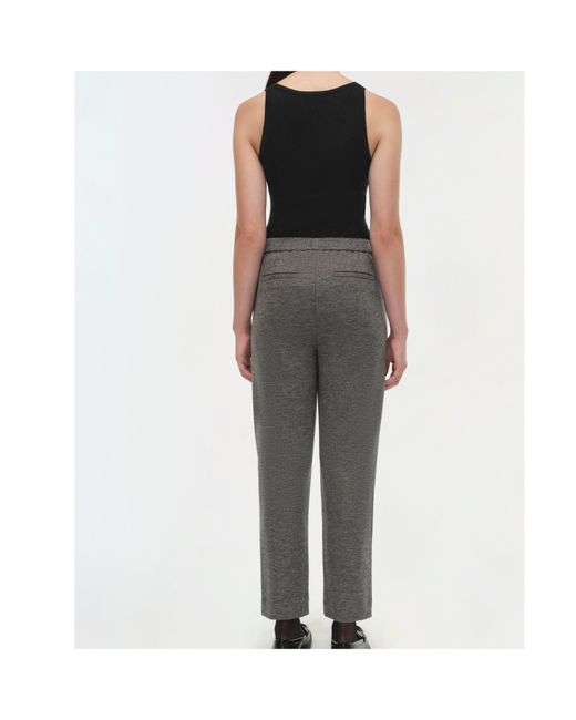 Jonathan Simkhai Gray Hayley Cropped Trousers