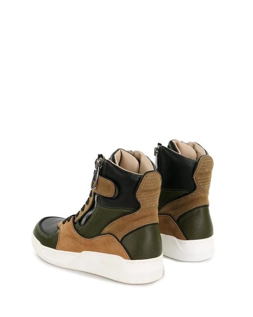 Dolce & Gabbana Brown High-Top Leisure Sneakers for men