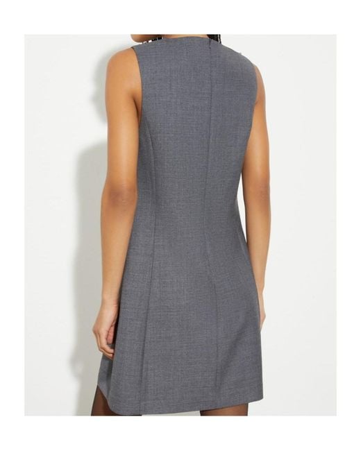 MAX&Co. Gray Sleeveless Dress