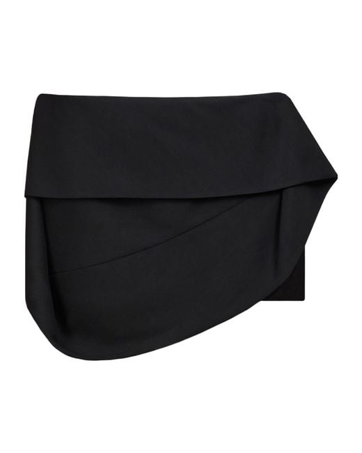 Ferragamo Black Ferragamo Basque Detail Mini Skirt