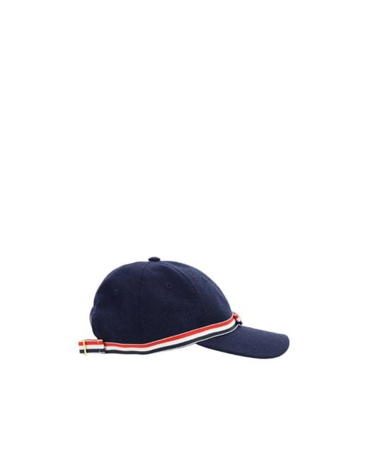 Thom Browne Blue Gg Bow Baseball Cap