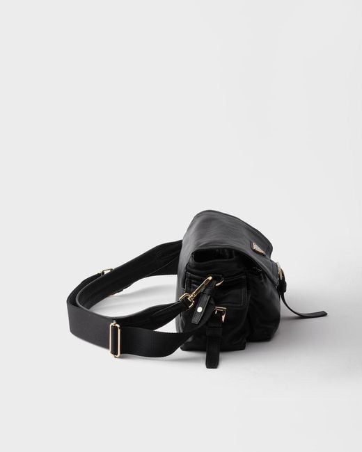 Prada Black Explore Re-Nylon Medium Shoulder Bag