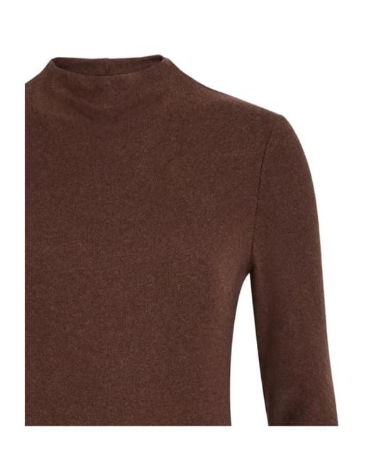 Reformation Brown Camille High-Neck Mini Dress