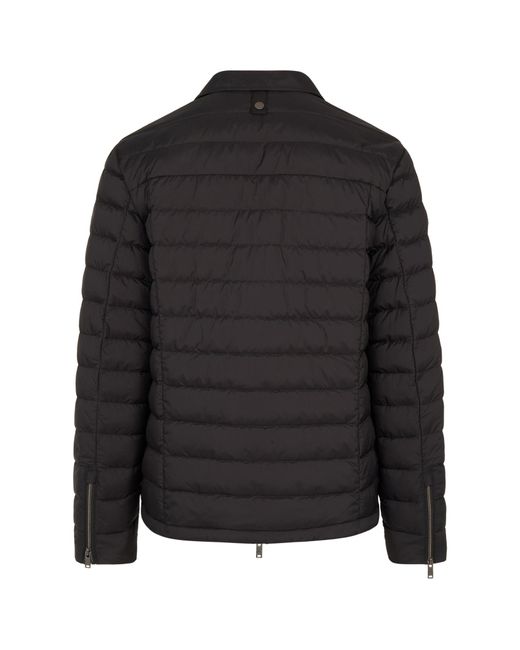 Moose Knuckles Black Air Down Ashton Overshirt for men