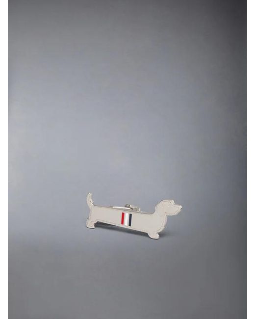Thom Browne White Puppy Tie Clip for men