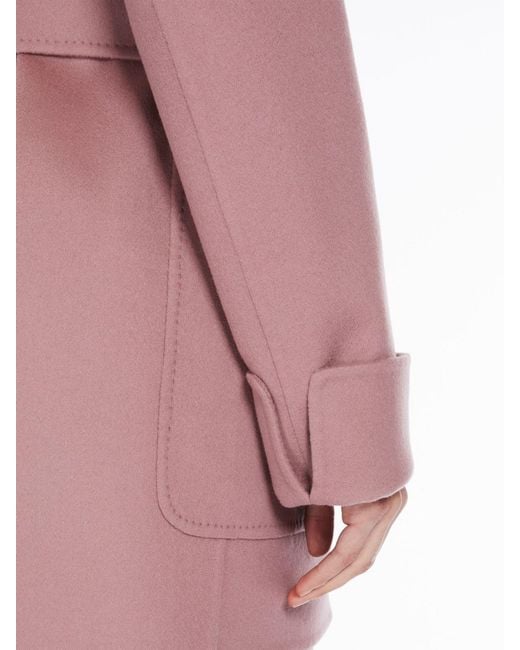 Max Mara Purple Belted Long-Sleeved Jacket