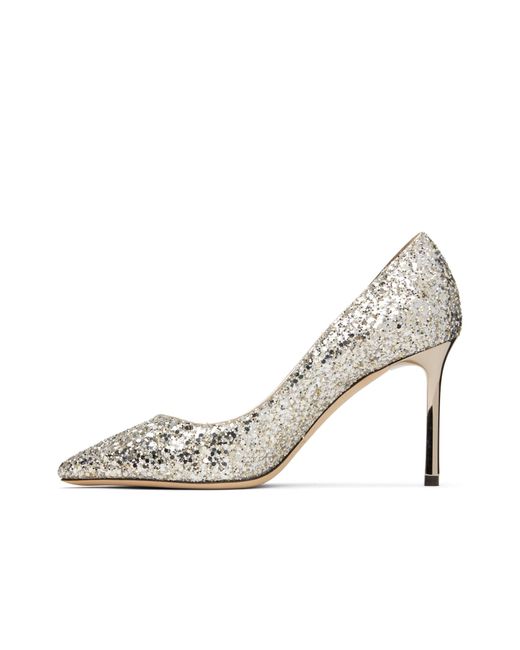 Jimmy Choo White Romy 85 High Heels