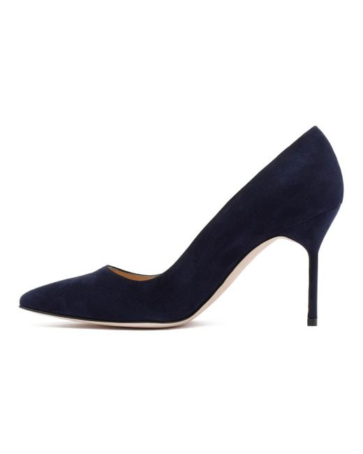 Manolo Blahnik Blue Dark Bb High Heels